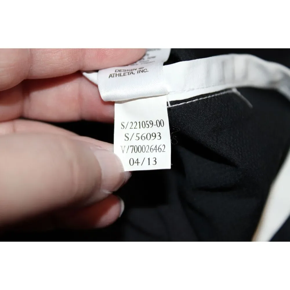 Womens Athleta Hana Short 2 In 1 Black Polyester Spandex Athletic Shorts Size M